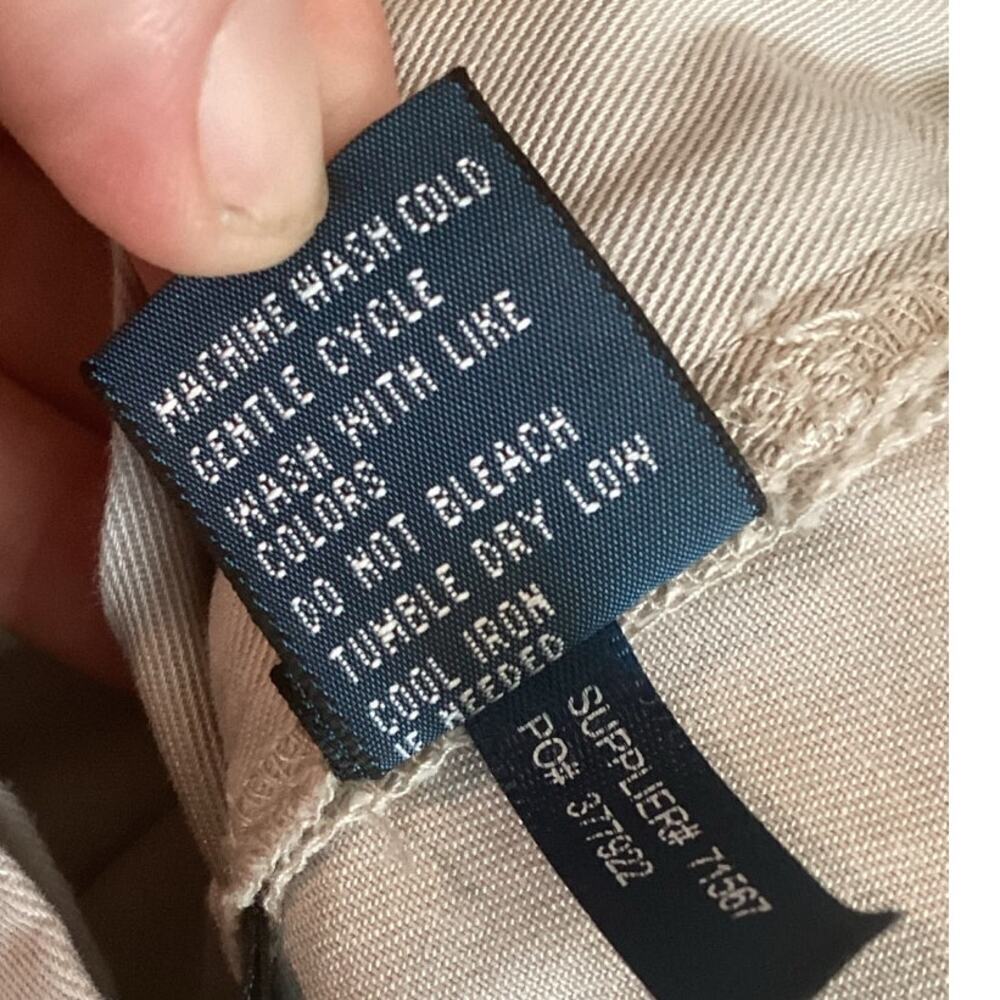 Vtg Polo Ralph Lauren Mens Pleated Shorts 36 Khaki Beige 9 In Preppy Classic 90s - Picture 10 of 10